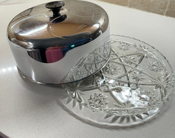 Soporte Para Tartas Con Cúpula De Cristal, Soporte Grande