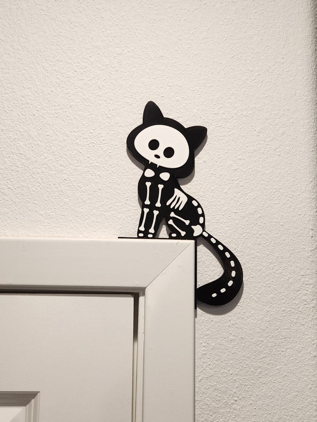 Skeleton Cat Halloween Decor 3D Printed Etsy