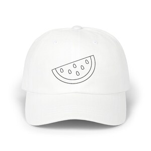 Watermelon Embroidered Cap – Support Palestine, Adjustable Baseball Hat, Summer Sun Hat, Trendy Activist Gift