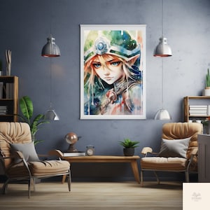 Geek Posters legend of zelda tears of the kingdom Japanese Art