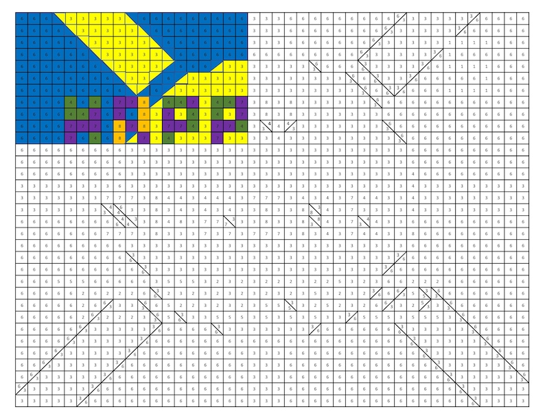 Color With Numbers Riddle Discover Hidden Messages With Kids' Color-by-number Grid Riddle ...