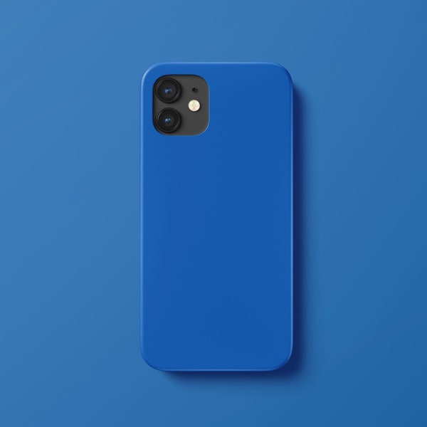 SAPPHIRE BLUE Royal Blue Phone Case Cobalt Blue Cover for iPhone 15, 14, 13, 12, 11, Google Pixel 8, 8Pro, 7A, 6A,SamsungGalaxyS23,S22,A54