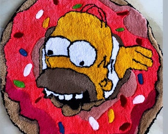 Tufting rug the simpsons