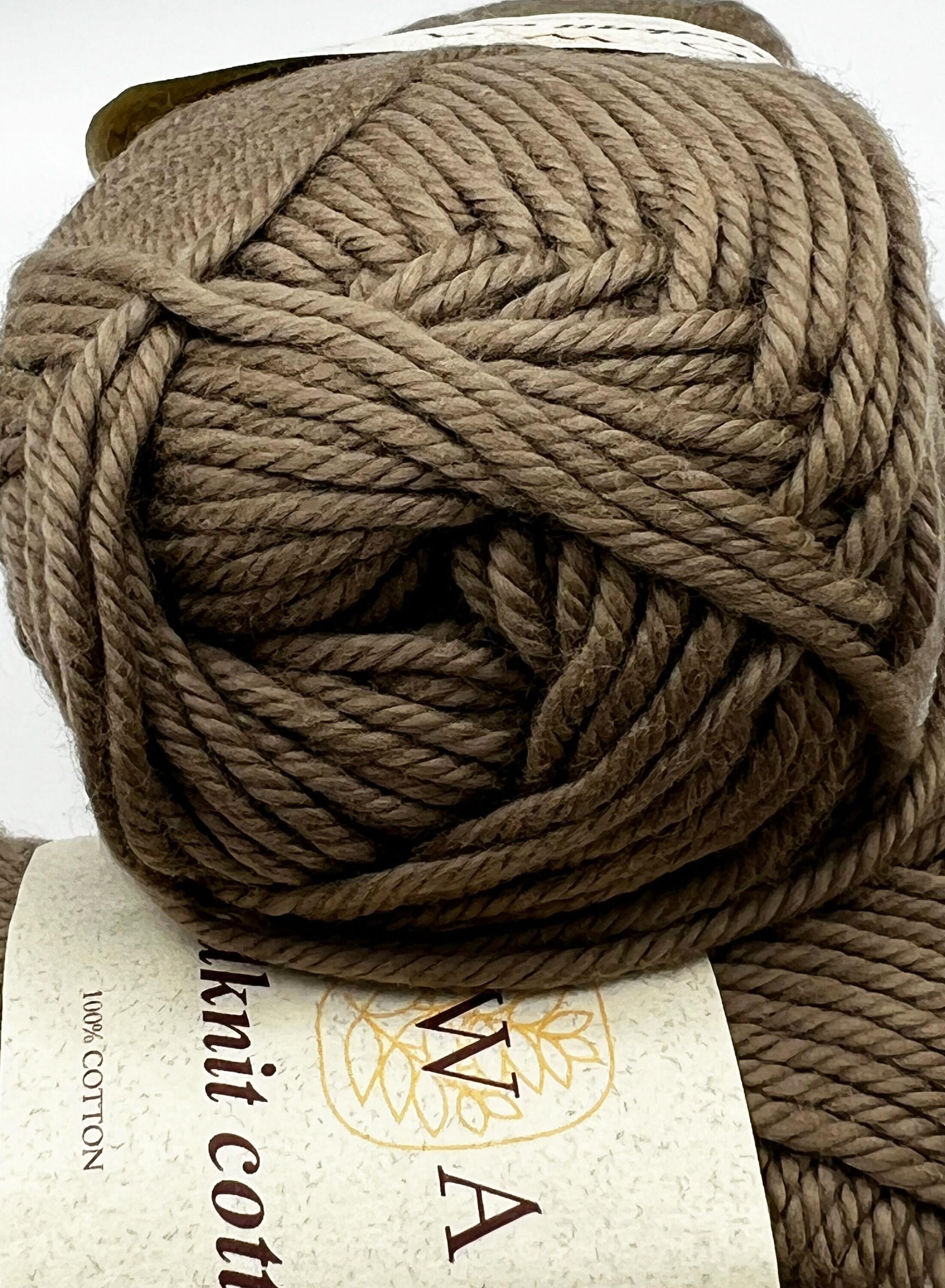 Rowan Handknit Cotton in Tope. This Worsted Weight Cotton Yarn is