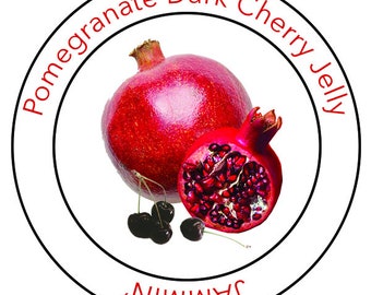 Pomegranate Dark Cherry Jelly - Mixing the  classy tartness of Pomegranate with the sweetness of Okanagan Dark Cherries -- oh la la!!