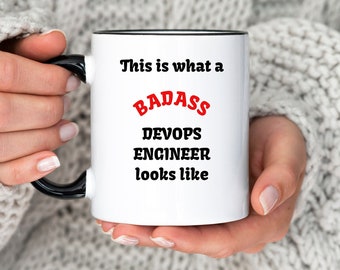 Becher für DevOps Engineer, Geschenk für Software-Ingenieur, Kaffeetasse für Entwickler, DevOps Engineer Tasse, Abschlussgeschenk für Software-Entwickler