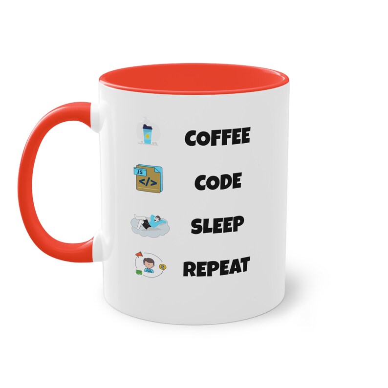 Mug développeur de logiciels, cadeau développeur de logiciels, répétition du sommeil avec code de café, tasse de développeur de logiciels, cadeau de remise des diplômes de développeur de logiciels image 2