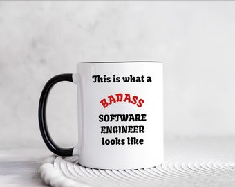 Software Engineer Mug: Funny Developer Gift, Programmer Cup