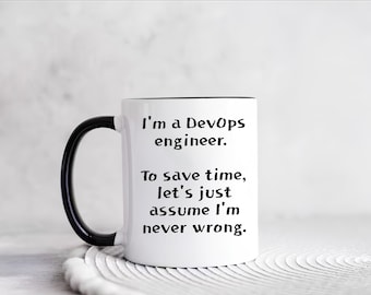 DevOps Engineer Kaffeetasse: Geschenk für Programmierer
