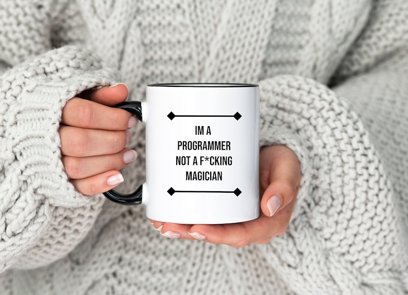Funny Software Developer Mug: Programmer Gift, Glossy Finish image 1