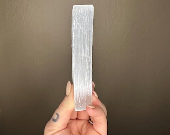 Natural Selenite Wand (10cm): Ethically Sourced Crystal for Cleansing