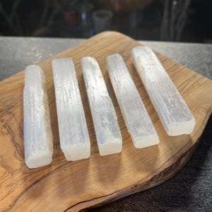 10cm Natural Selenite Wands