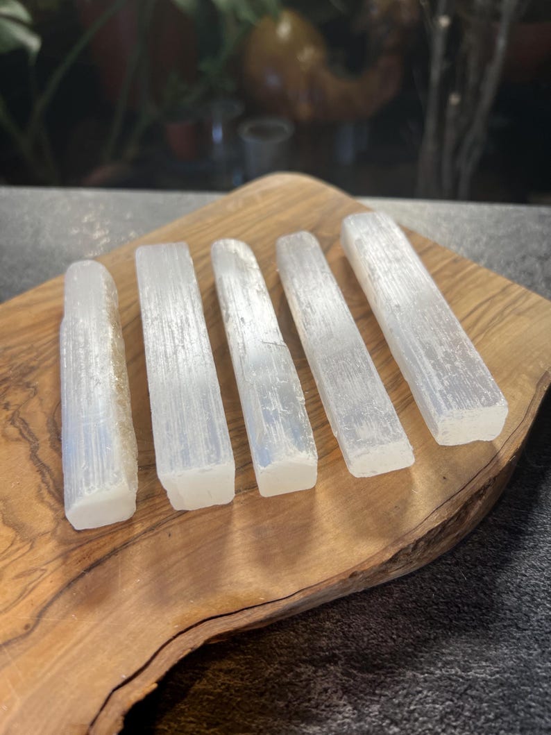 10cm Natural Selenite Wands