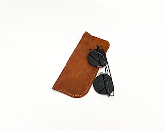 Glasses case, glasses box, Leather glasses case, real leather, leather glasses box, Leather eyeglasses case, Leather eyeglass cover