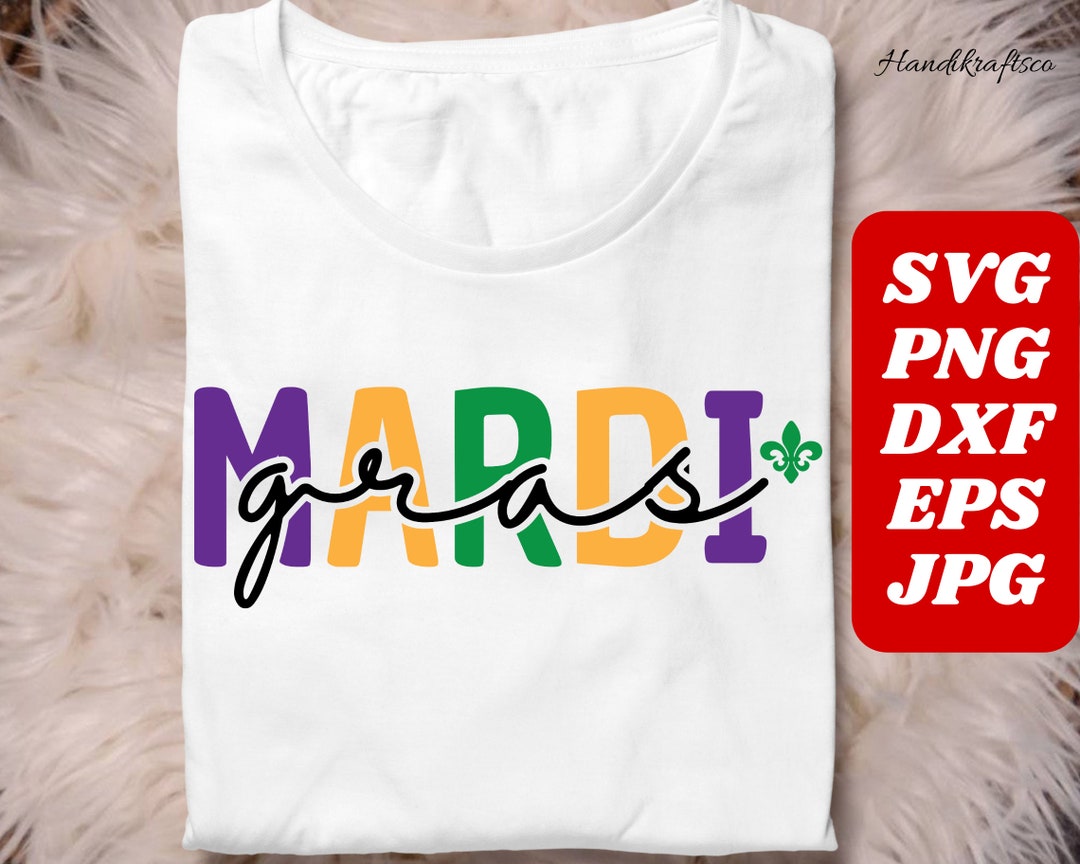 mardi gras shirt white