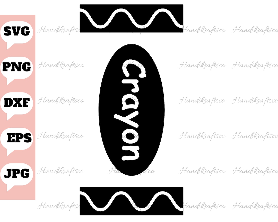 Crayon Svg Crayon Png Halloween Costume Svg Svg Png Dxf Etsy