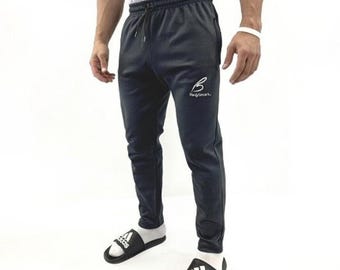 Herrjoggingbyxor i bomullsfleece – BodySmart Activewear träningsbyxor