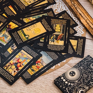 Tarot Deck for Beginners, Tarot Cards with Meaning Guidebook, Learning Tarot, Beautiful Tarot in Box, Tarot Gift Set, Classic Tarot Cards
