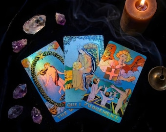 Traditional Tarot Cards with Guidebook, 78-Card Tarot Deck in Box, Classic Rider-Waite Style Tarot, Divination Reading Set, Gift for Mom