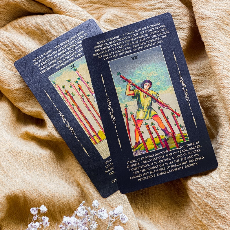 Beginners Tarot Cards With Meanings Easy Tarot Deck Set Fortune 
