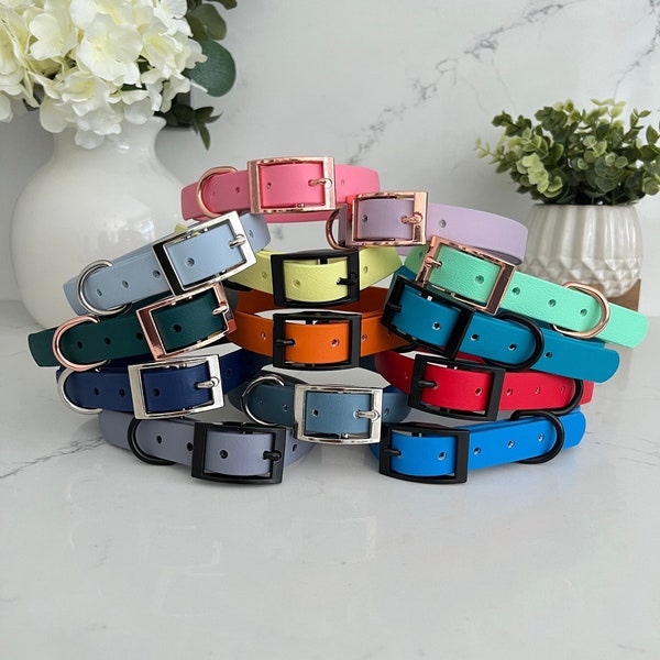 Waterproof Biothane Dog Collars - Waterproof Dog Collar - Durable Dog Collar - Custom Dog Collar - Design your own