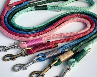 Custom Rope Dog Lead, Design Your Own, Lightweight, Clip or Slip Lead.