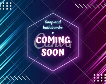 Soap and bath bomb promo poster