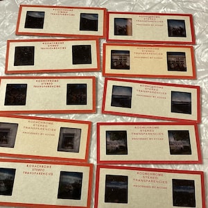 Lot Of 10 Kodachrome Stereo Slides 1950s Salida Boat Races Plus