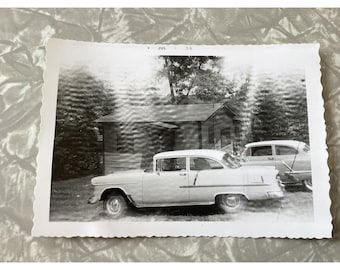 1956 Chevrolet Bel Air 2 Door Hardtop Classic Car Photograph 50s Vintage