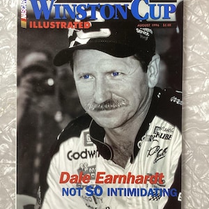 August 1996 Winston Cup Illustrated Dale Earnhardt On Cover NASCAR