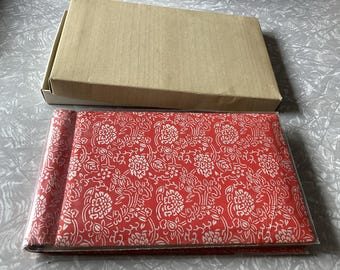 Vintage Photo Album Half Size Japan Red Boxed Magnetic 1970s Unused