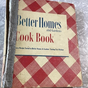 Better Homes And Gardens Cook Book 1947 Cookbook