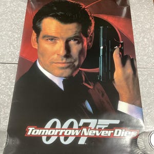 Vintage 007 Tomorrow Never Dies Poster James Bond