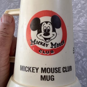 Vintage 1960s Walt Disney Mickey Mouse Club Plastic Mug image 4