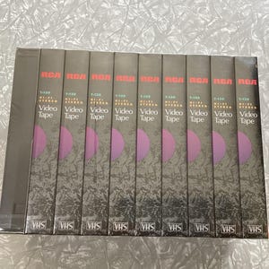 RCA 10 Pack Of Blank VHS Video Cassette Tapes T-120 6 Hour Brand New Sealed