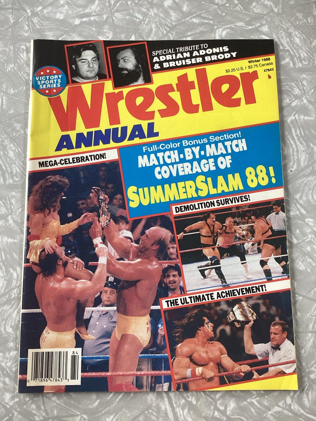 Vintage Wrestler Annual Magazine Winter 1988 Issue - Etsy