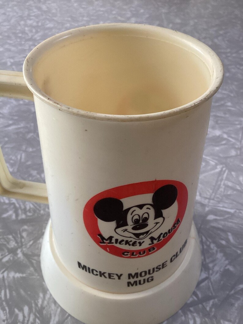 Vintage 1960s Walt Disney Mickey Mouse Club Plastic Mug image 3