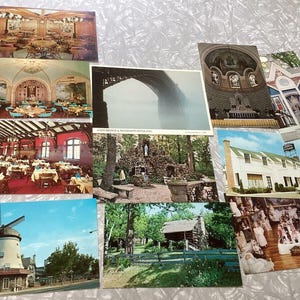 Lot de 11 cartes postales vintage St Louis Bevo Mill And Other Missouri