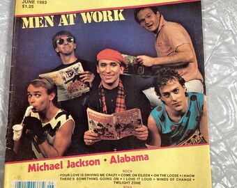 Smash Hits Magazine June 1983 Men At Work Cover Song Lyrics Micheal Jackson Alabama