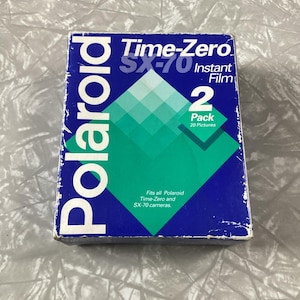 Vintage 2 Pk Polaroid Time Zero Supercolor Film SX70 Expired 08/1995 Sealed