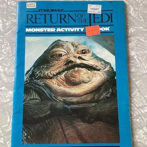 1983 Star Wars Return Of The Jedi Monster Happy House Activity Book