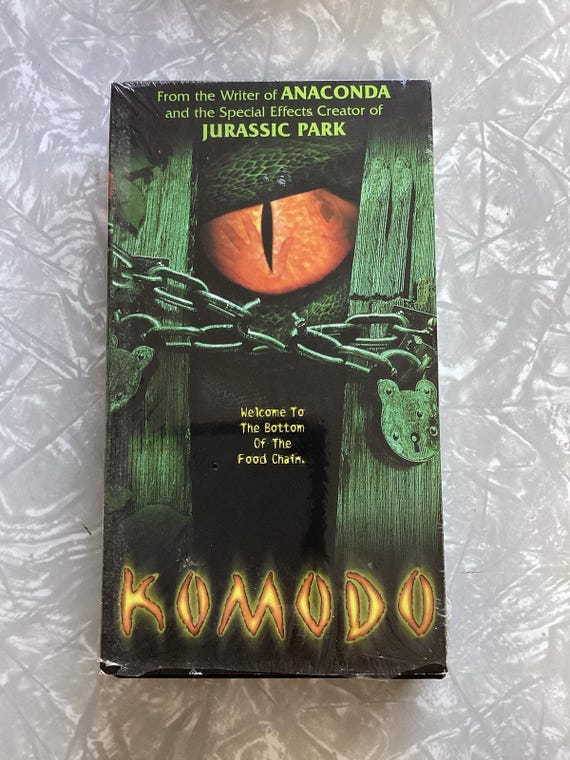 Komodo-vhs-jill Hennessy/billy Burke-sci Fi Horror Thriller-studio