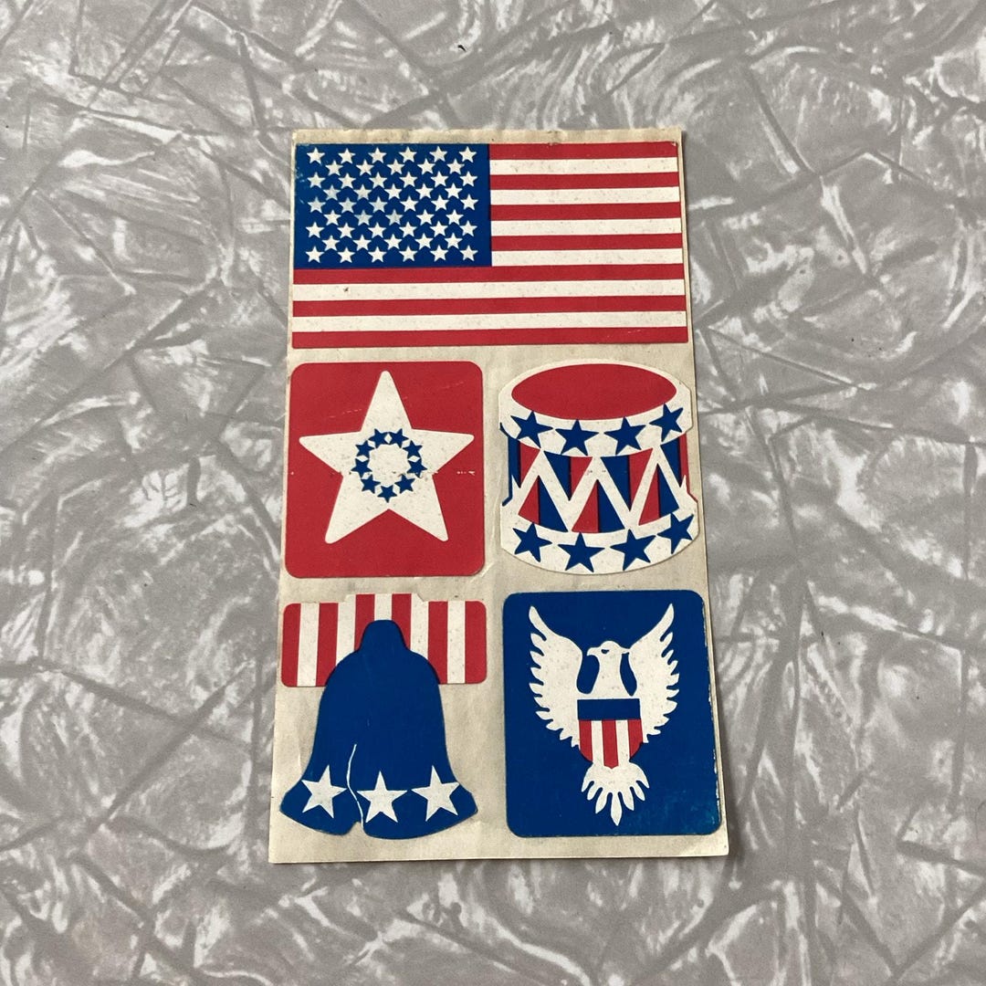 Vintage 1976 Bicentennial 76 USA Sticker Sheet Unused Decal Sticker - Etsy