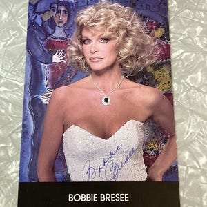 Vintage Hand Signed Bobbie Bresee Scream Queen Actress Autographed Card 2