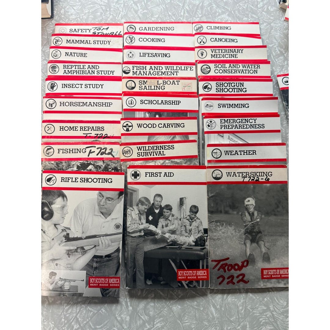 Vintage Boy Scouts of America Merit Badge Series Booklets Lot of 27 BSA ...