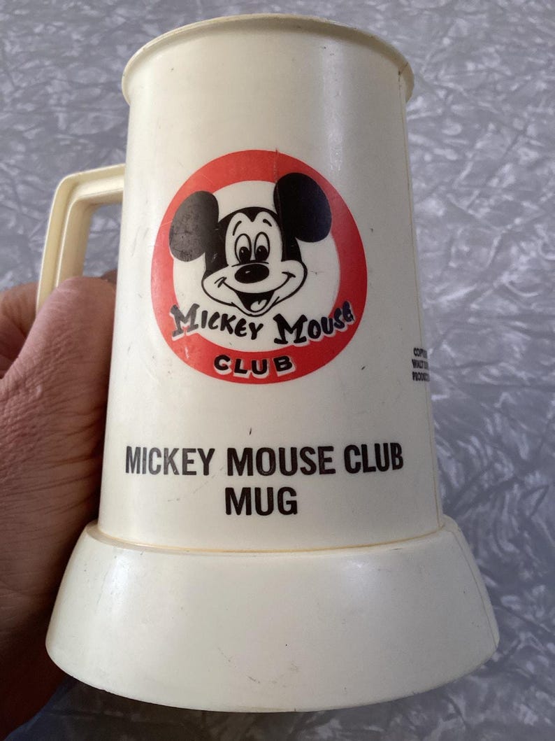 Vintage 1960s Walt Disney Mickey Mouse Club Plastic Mug image 5