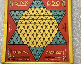 Vintage Chinese Checkers - Etsy
