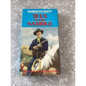 Man in the Saddle VHS Randolph Scott 1951 Western GoodTimes Home Video 4453
