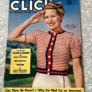 Vintage January 1940 Click Magazine Picture Magazine Celebrity Movies