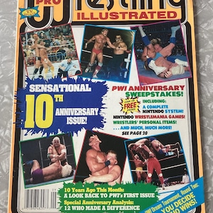 Vintage Dell Pro Wrestling Illustrated Magazine September 1989 Issue